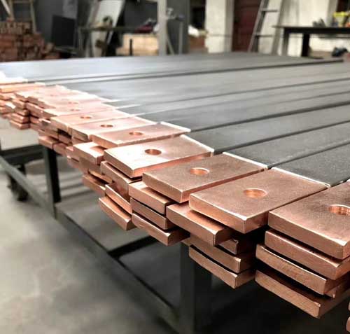 titanium clad copper rod